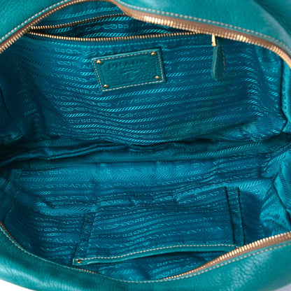 Prada Deerskin Shoulder Bag Turchese 5 of 10