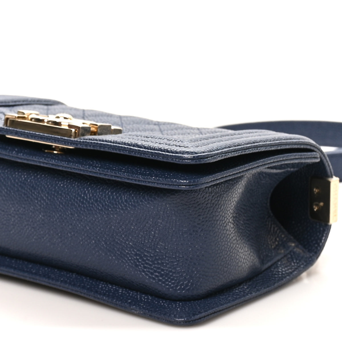 Chanel Caviar Quilted Small Boy Flap Navy 9 of 9