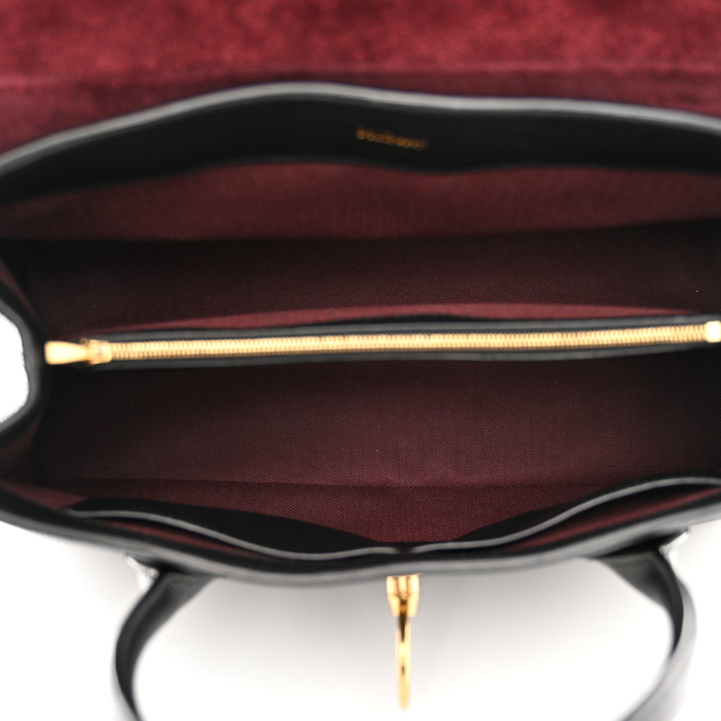 Small Classic Grain Calfskin Large Seaton Black