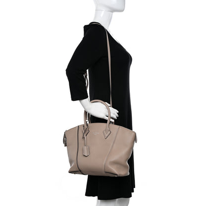 Louis Vuitton Veau Cachemire Soft Lockit PM Galet 2 of 9