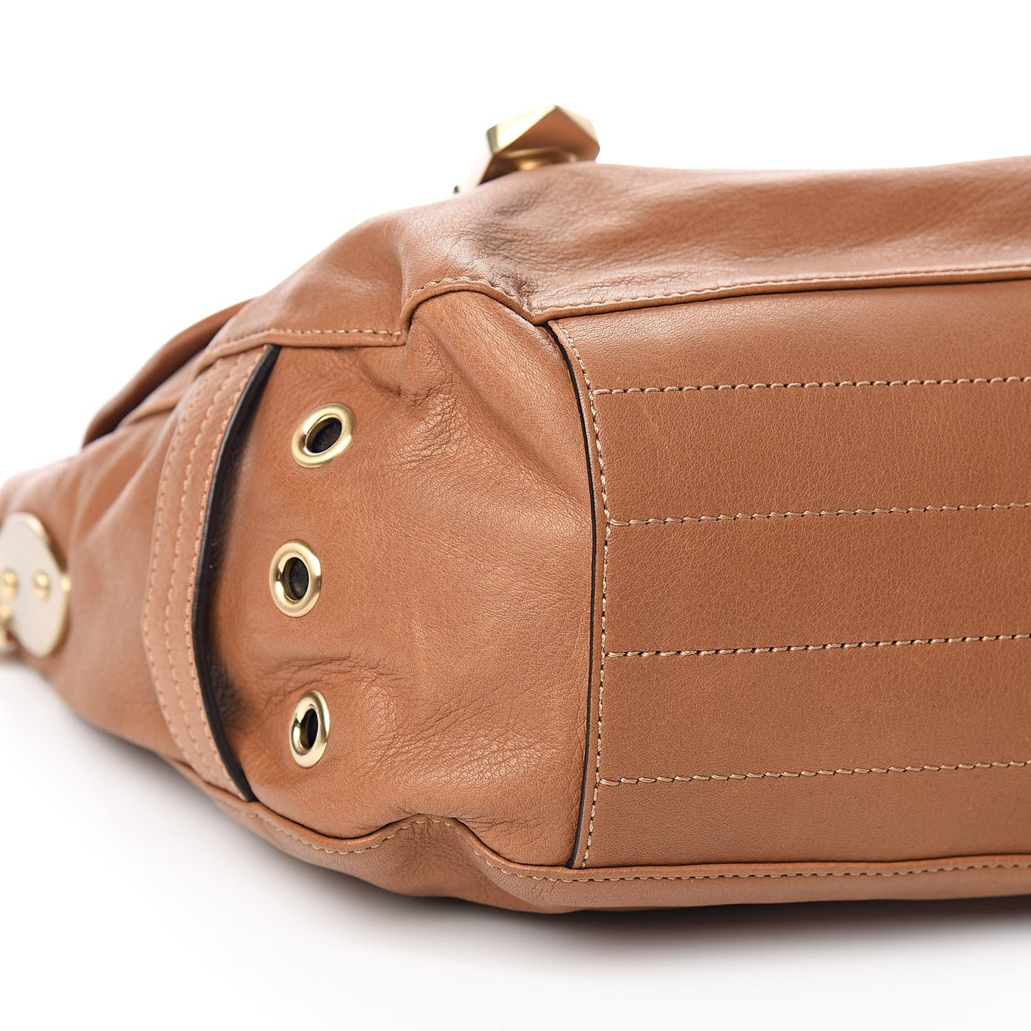 Soft Grain Calfskin Tillie Satchel Oak