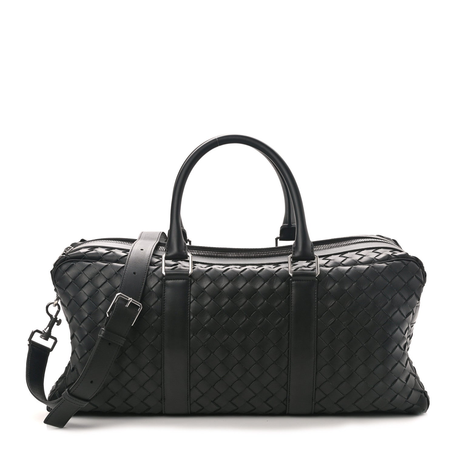Bottega Veneta Nappa Intrecciato Gym Bag Black 1 of 8