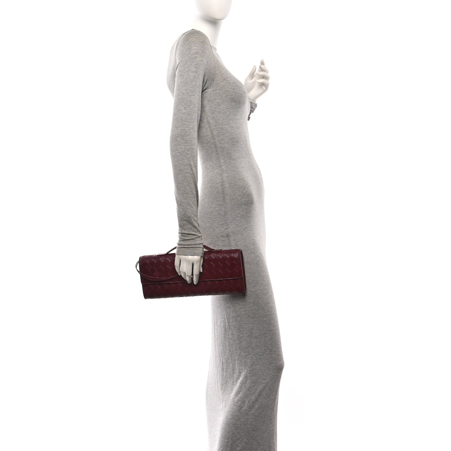 Nappa Intrecciato Long Andiamo Top Handle Clutch Barolo