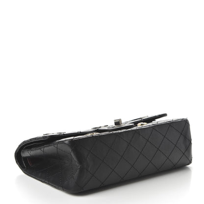 Chanel Aged Calfskin Space Charms 2.55 Reissue 225 Flap Black 4 of 11