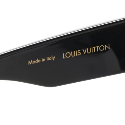 Louis Vuitton Acetate Swarovski Crystal Cyclone Sunglasses Z1578W Black 5 of 8