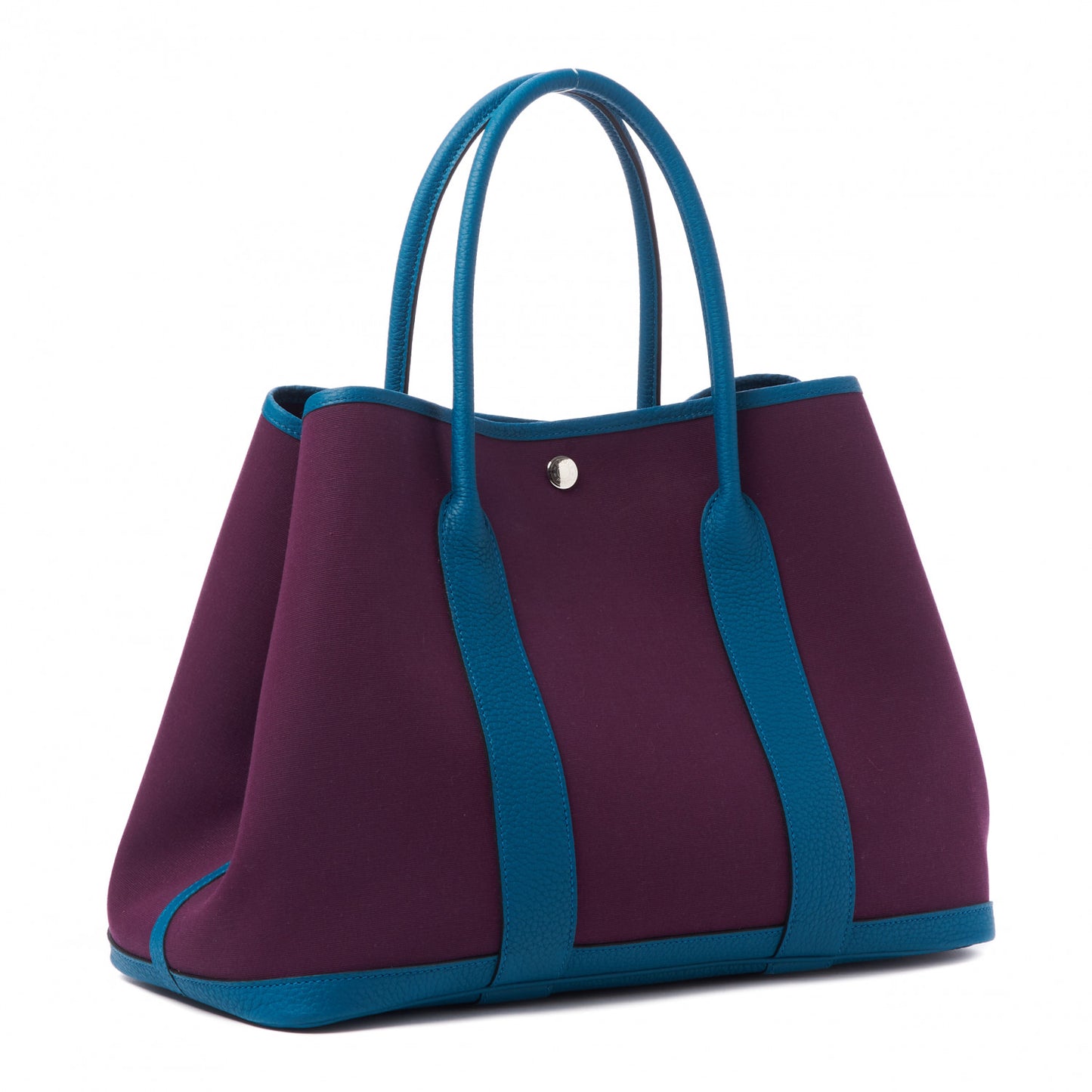 Toile Negonda Garden Party Tote 36 MM Cassis Cobalt
