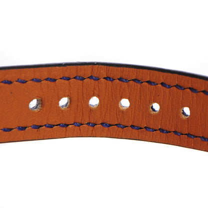 Hermes Swift Calfskin Cape Cod PM Double Tour Watch Bleu Electrique 12 of 14