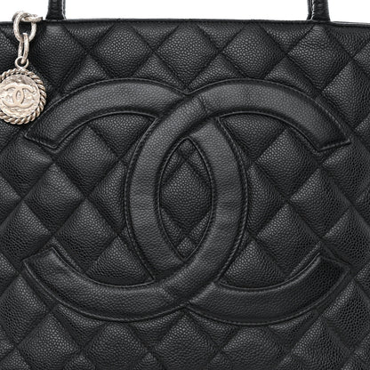 Chanel Caviar Quilted Medallion Tote Black 8 of 11