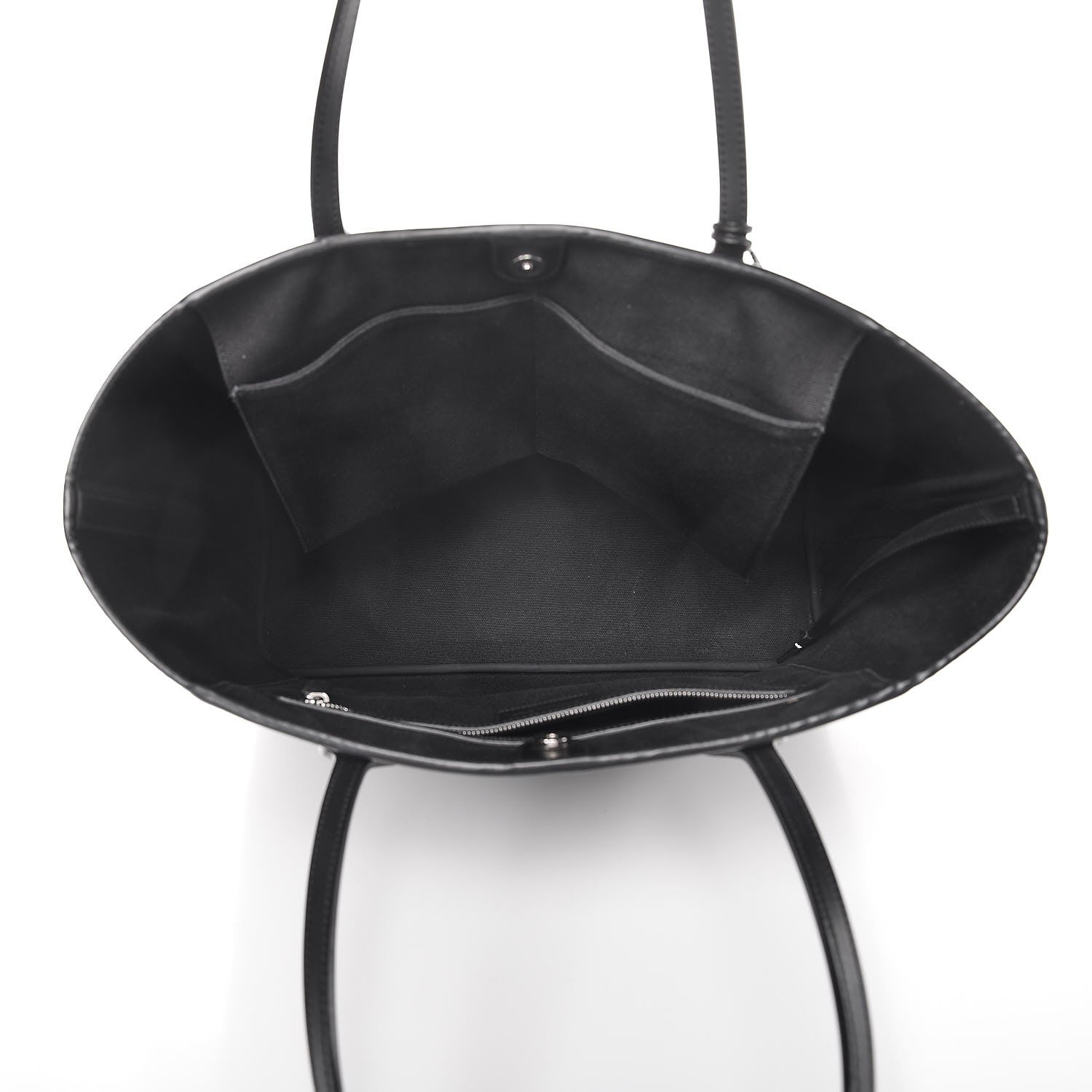 Christian Dior Coated Canvas Cannage Panarea Shopping Tote Black 5 of 8