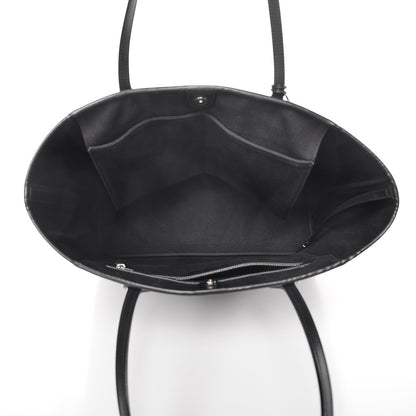 Christian Dior Coated Canvas Cannage Panarea Shopping Tote Black 5 of 8