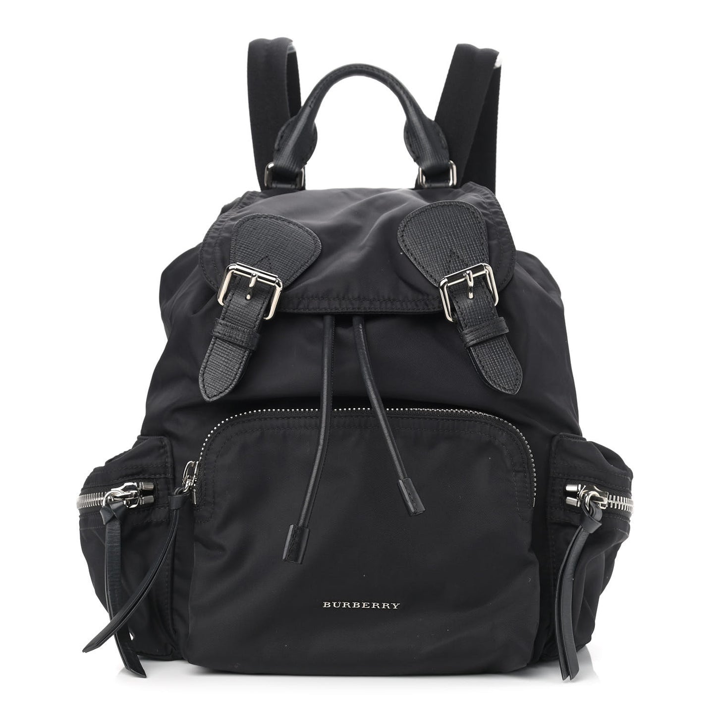 Technical Nylon Medium Rucksack Backpack Black