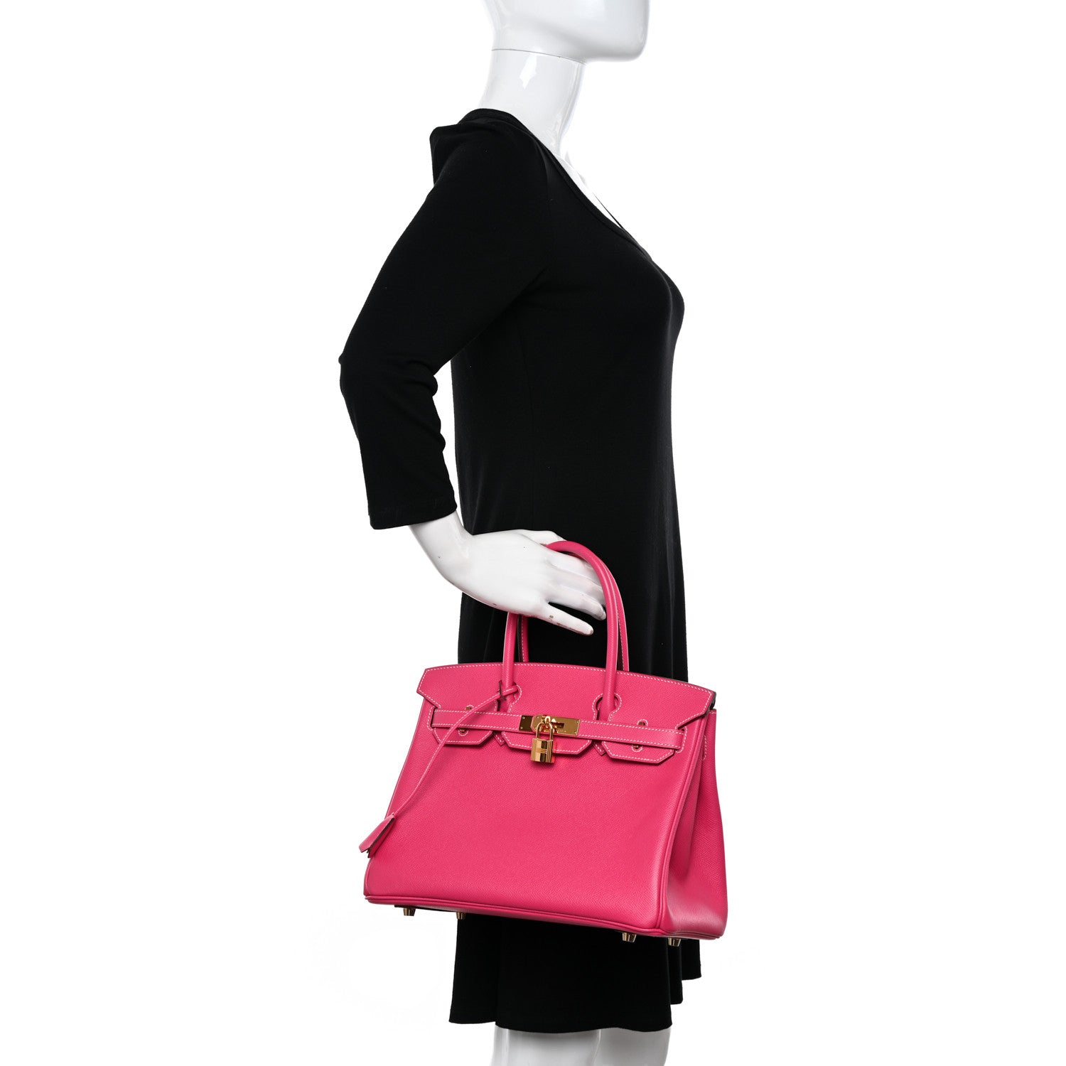 Hermes Epsom Birkin 30 Rose Tyrien 2 of 13