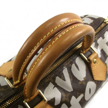 Louis Vuitton Monogram Graffiti Speedy 30 Silver 6 of 9
