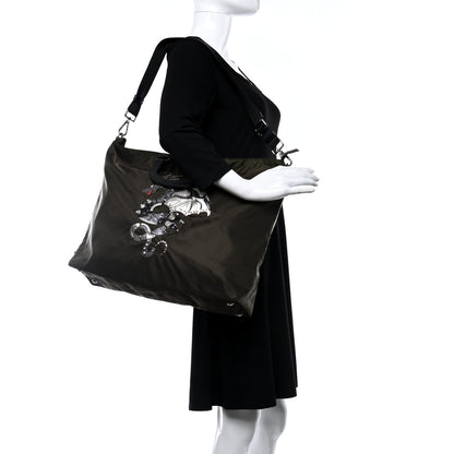 Prada Tessuto Nylon Saffiano Dragon Tote 2 of 9