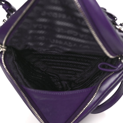 Prada Nappa Padded Signaux Triangle Crossbody Viola 5 of 8