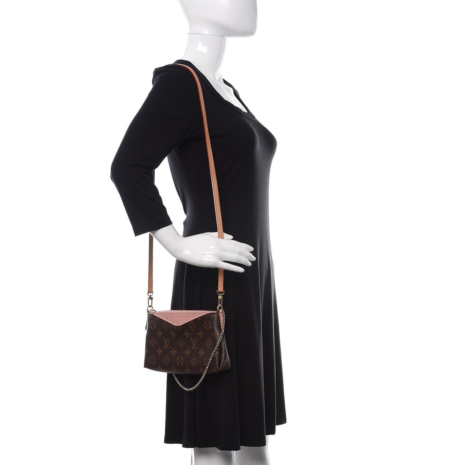 Louis Vuitton Monogram Pallas Clutch Rose Poudre 2 of 10
