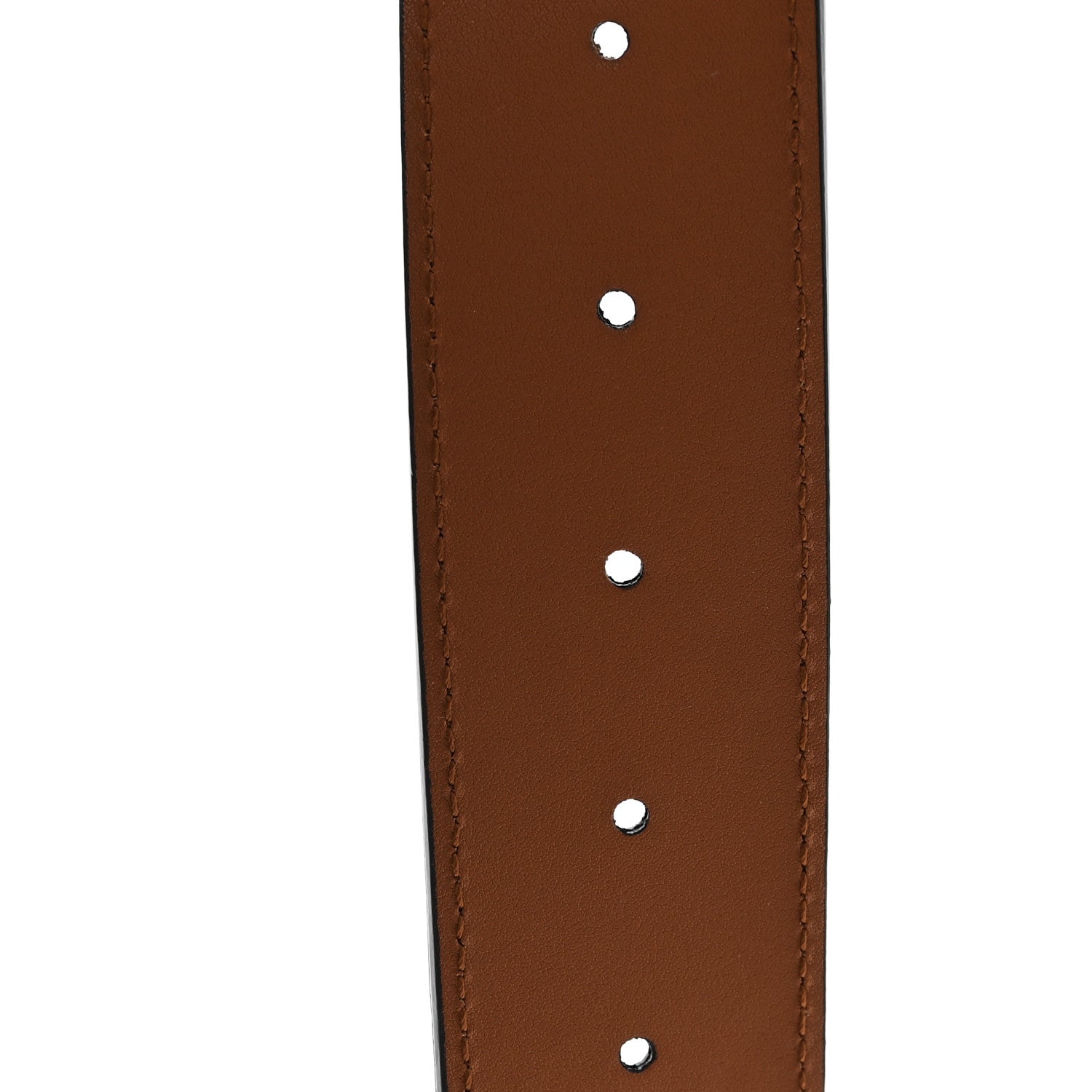 Gucci Calfskin GG Tennis Embossed Double G 40mm Belt 75 30 Brown 4 of 4