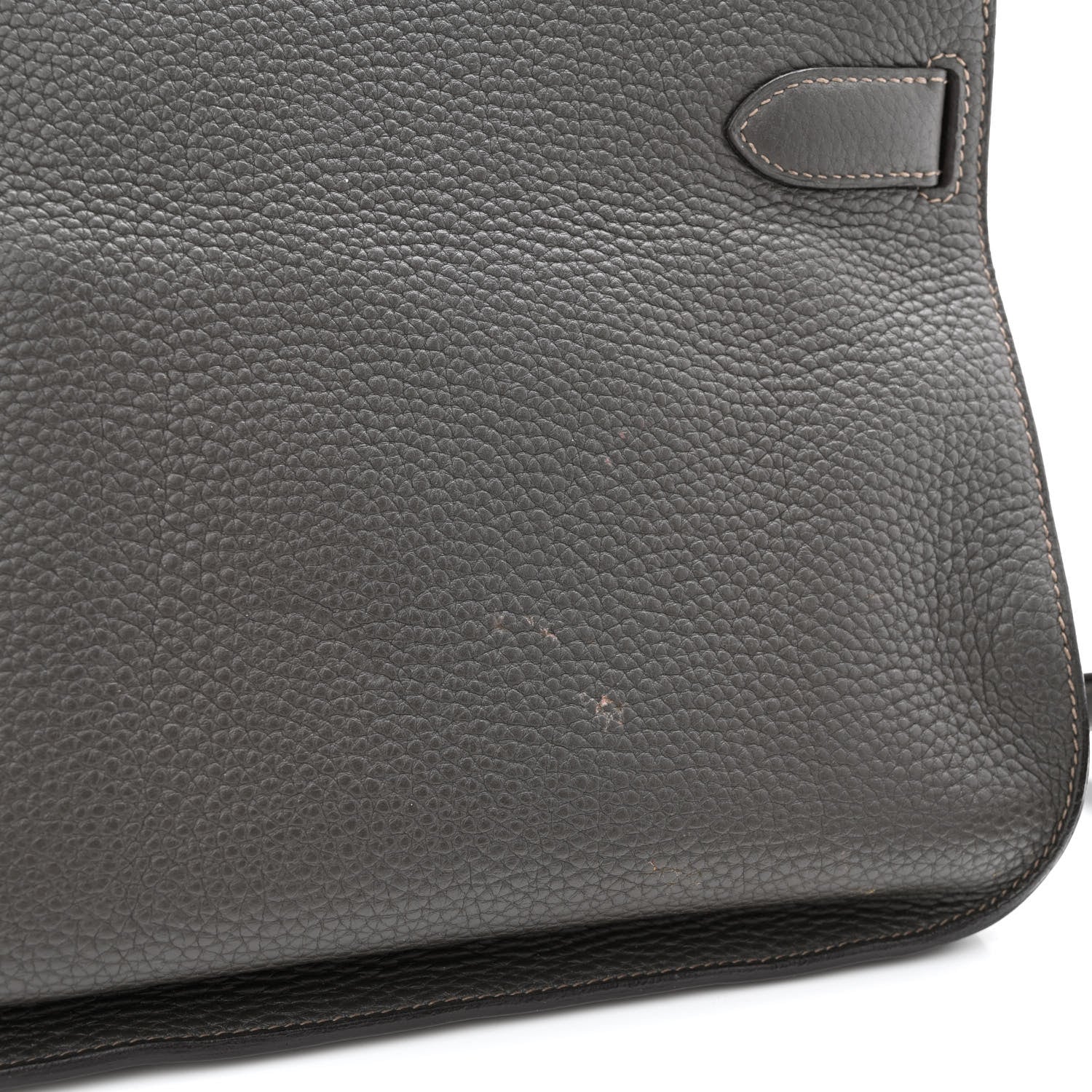 Hermes Taurillon Clemence Eclat Jypsiere 28 Etain Etoupe 15 of 16