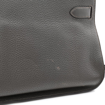 Hermes Taurillon Clemence Eclat Jypsiere 28 Etain Etoupe 15 of 16