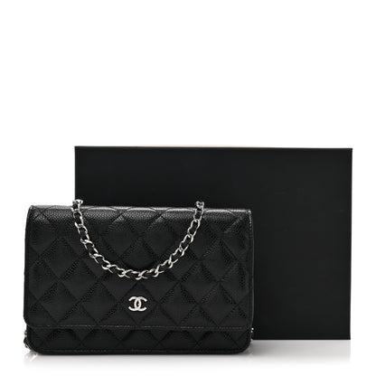 Chanel Caviar Quilted Wallet on Chain WOC Black 12 of 12