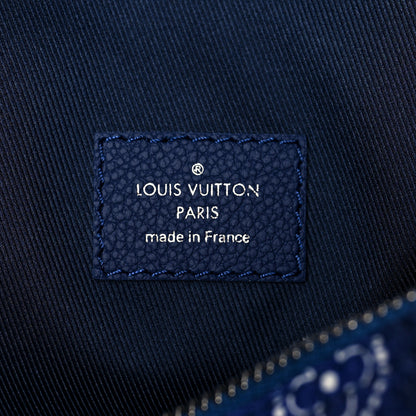 Louis Vuitton Cowhide Monogram Bandana Keepall Bandouliere 50 Blue 5 of 10