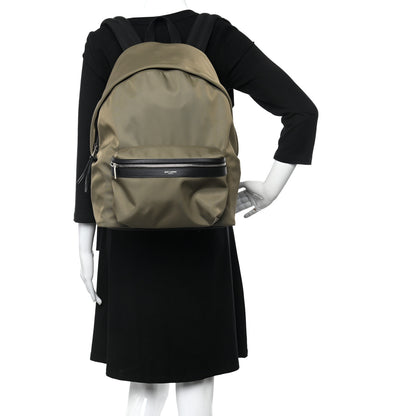 Saint Laurent Canvas City Backpack Green 2 of 9