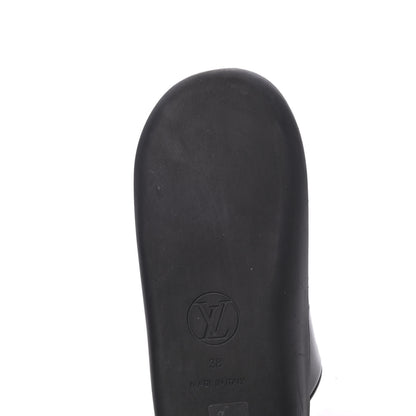 Louis Vuitton Monogram Sunbath Flat Mule Sandals 38 Black 10 of 14
