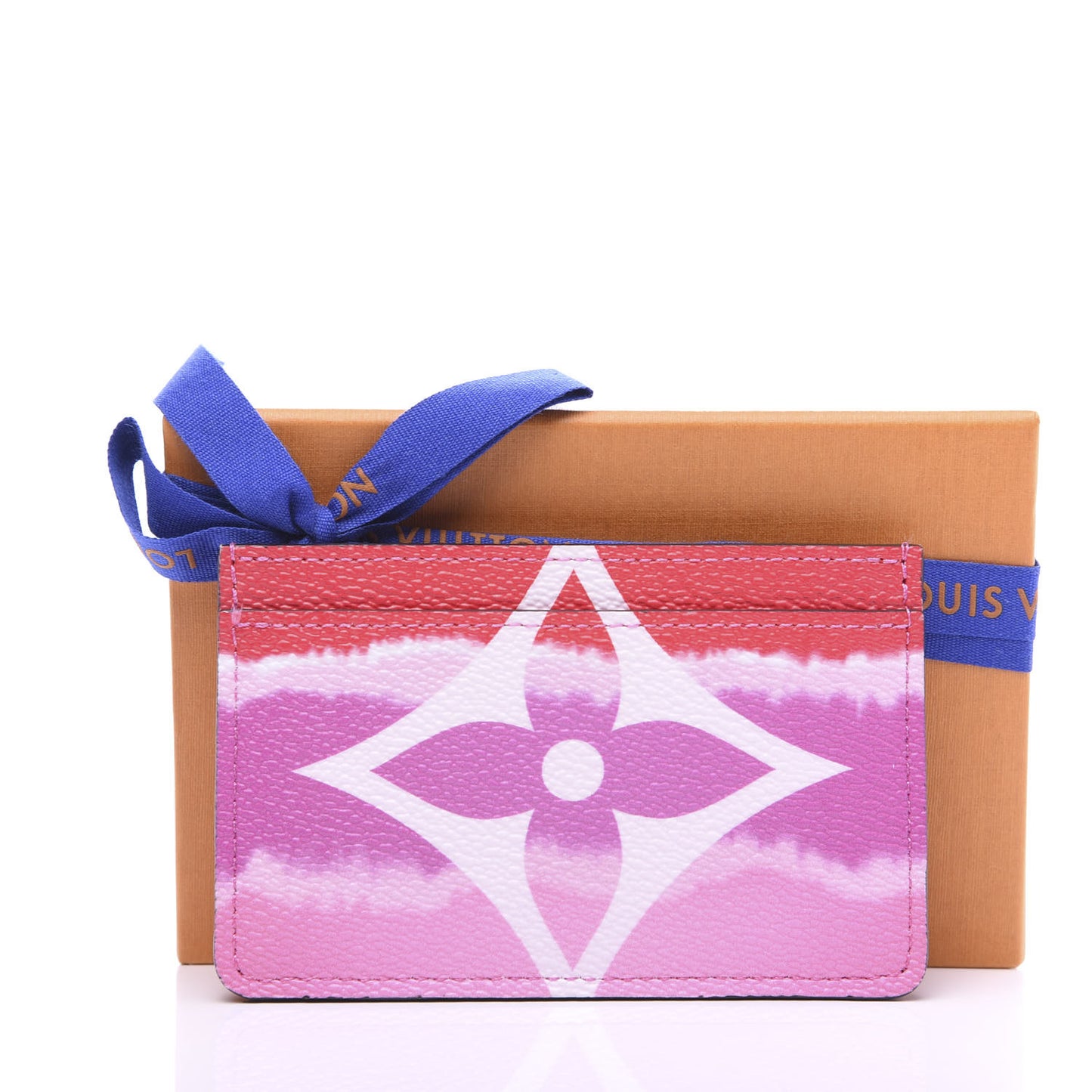 Monogram Escale Card Holder Rouge