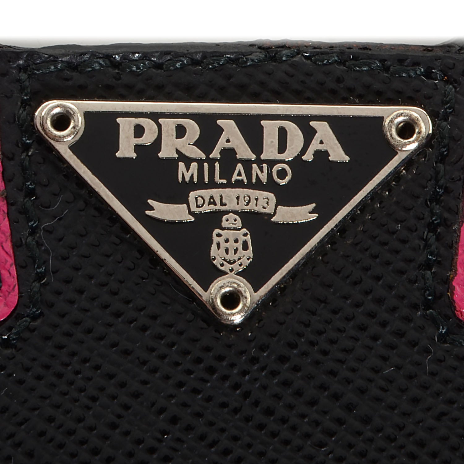 Prada Saffiano Bag Charm Nero Black 3 of 5