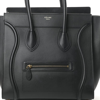 Celine Smooth Calfskin Mini Luggage Black 8 of 19