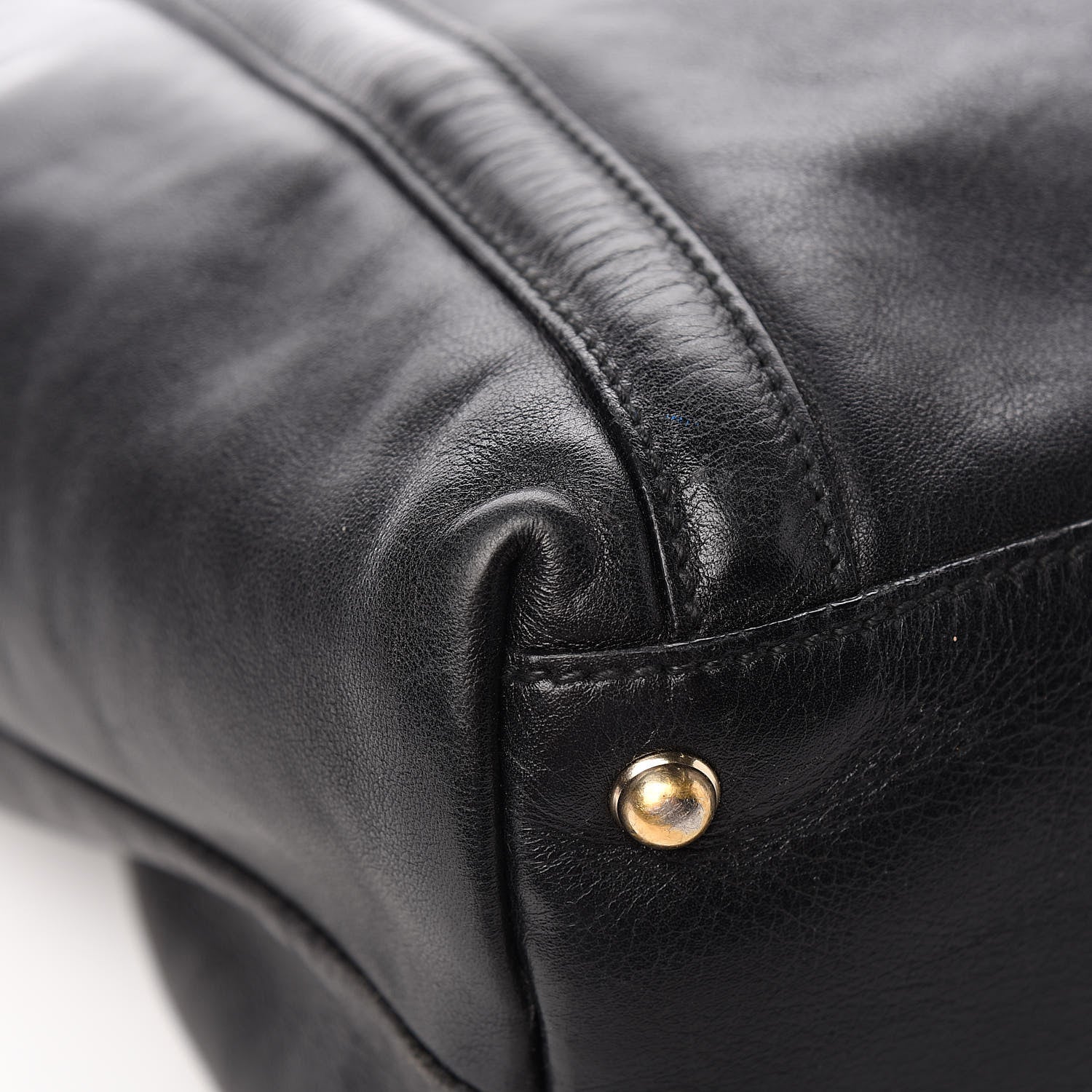 Gucci Calfskin Large Britt Shoulder Bag Black 10 of 14