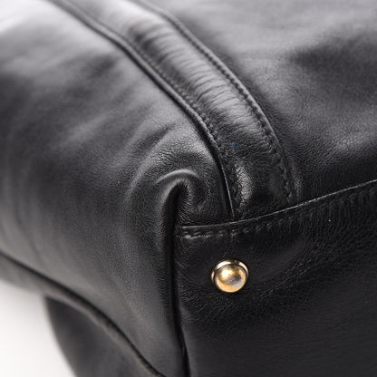 Gucci Calfskin Large Britt Shoulder Bag Black 10 of 14