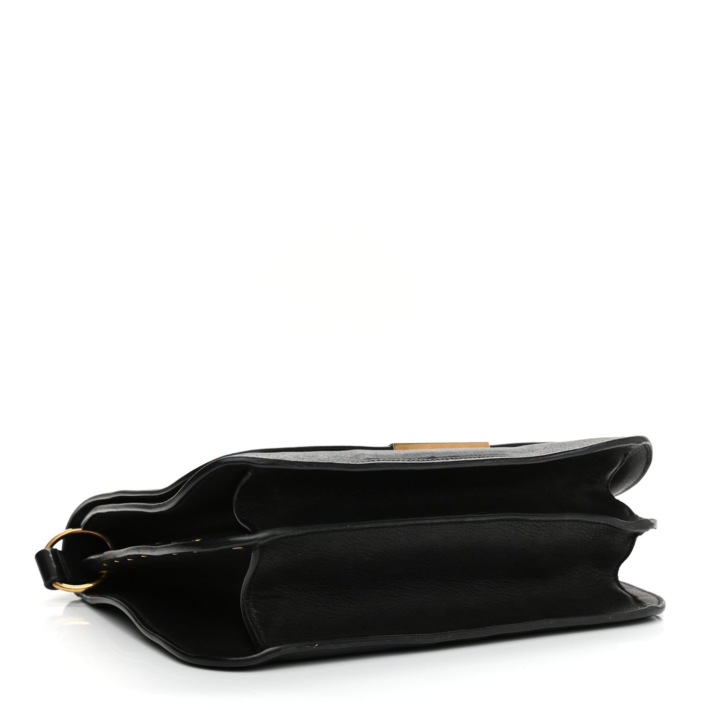 Lambskin Amalia Flap Shoulder Bag Black
