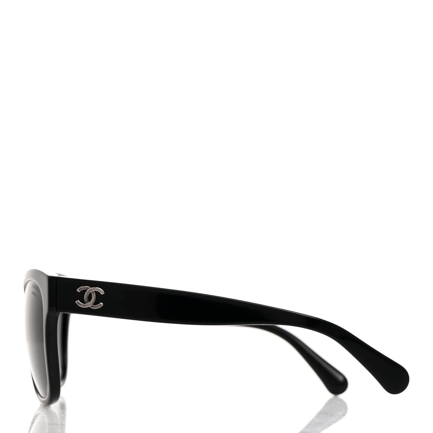 Chanel Acetate Polarized Square CC Sunglasses 5380 Black 3 of 8