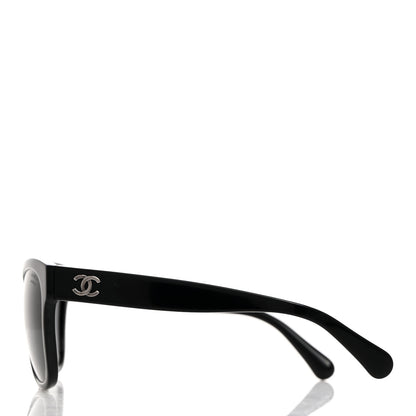 Chanel Acetate Polarized Square CC Sunglasses 5380 Black 3 of 8
