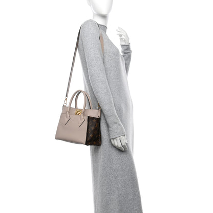 Louis Vuitton Calfskin Monogram On My Side PM Greige 2 of 9