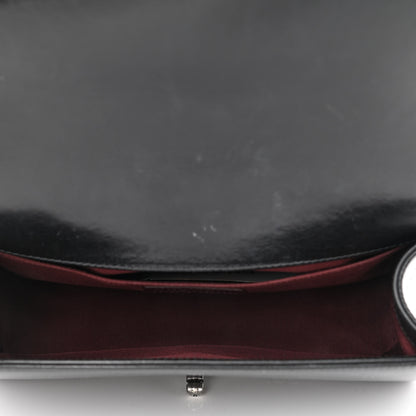 Chanel Glazed Calfskin Quilted Medium Boy Chained Flap Black 5 of 11