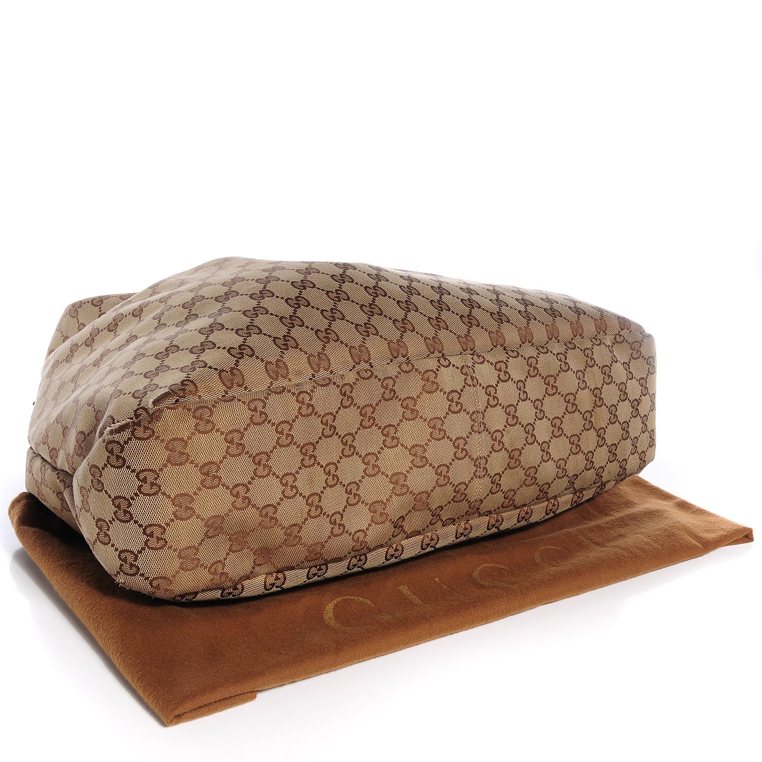 Gucci Monogram Large Horsebit Chain Hobo Brown 4 of 7