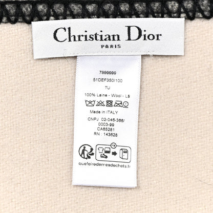 Christian Dior Cruise 2025 Scotland Throw Blanket Black White 3 of 4