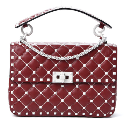 Valentino Garavani Lambskin Medium Free Rockstud Spike Shoulder Bag Rosso Valentino 1 of 8