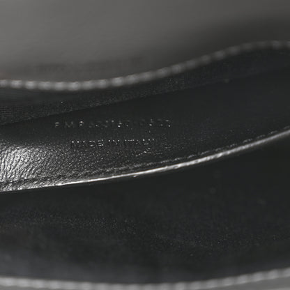 Saint Laurent Crinkled Calfskin Matelasse Monogram Baby Niki Chain Satchel Storm 7 of 10