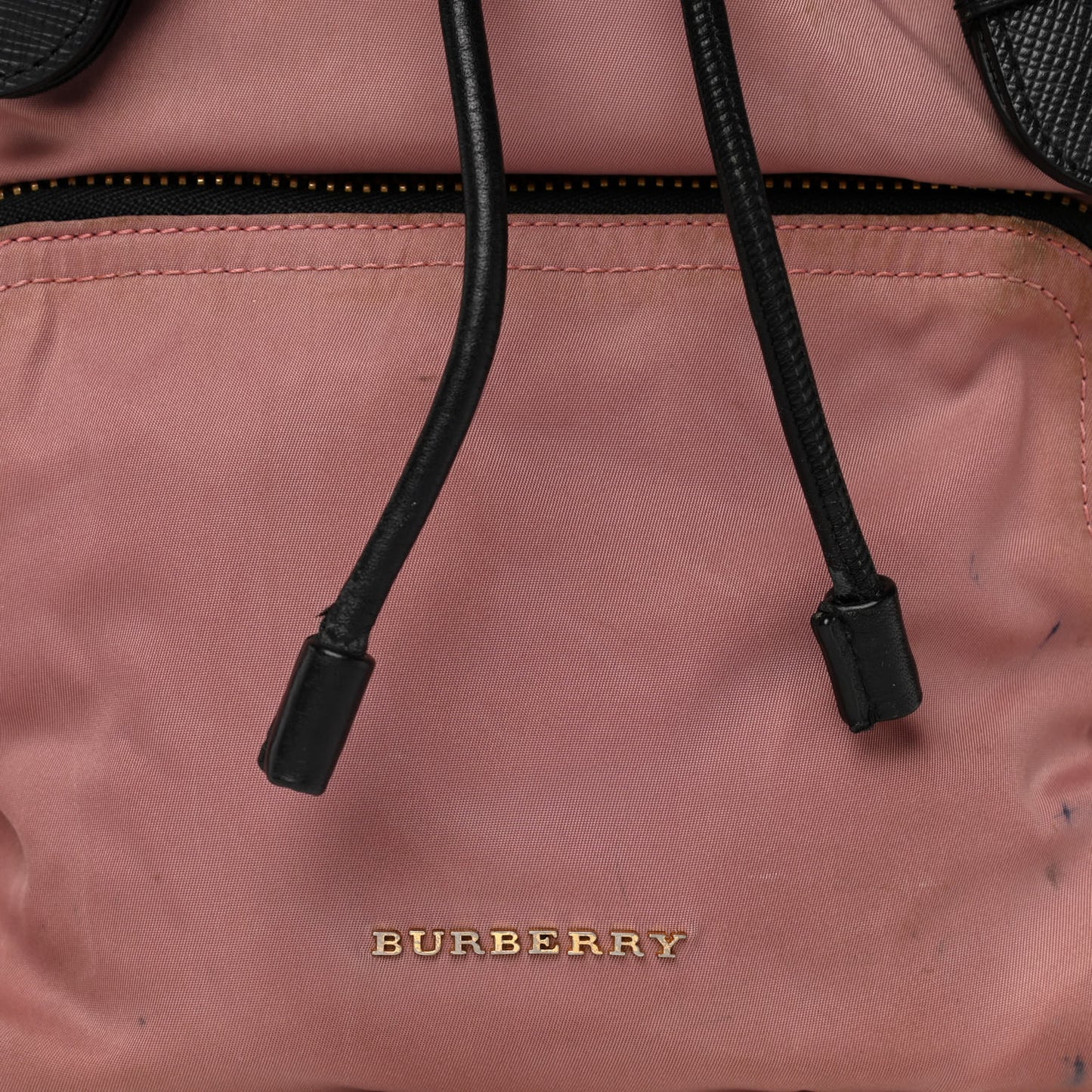 Nylon Medium Rucksack Backpack Mauve Pink