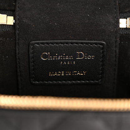 Christian Dior Lambskin Cannage Micro Lady Dior Vanity Case Black 6 of 11