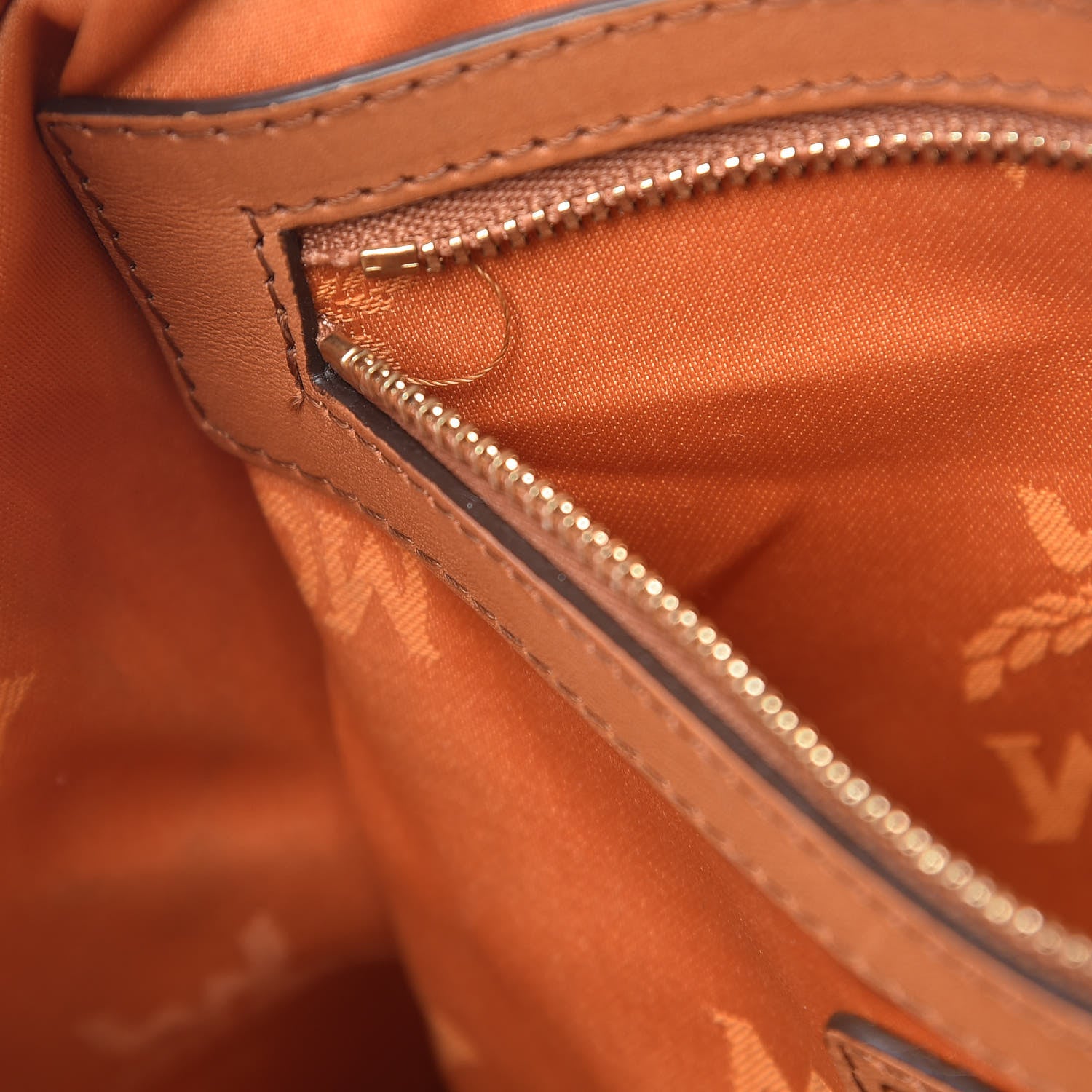 MCM Visetos Heritage Bowler Bag Cognac 9 of 27