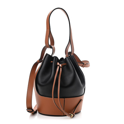 Loewe Calfskin Balloon Bucket Bag Black Tan 1 of 8