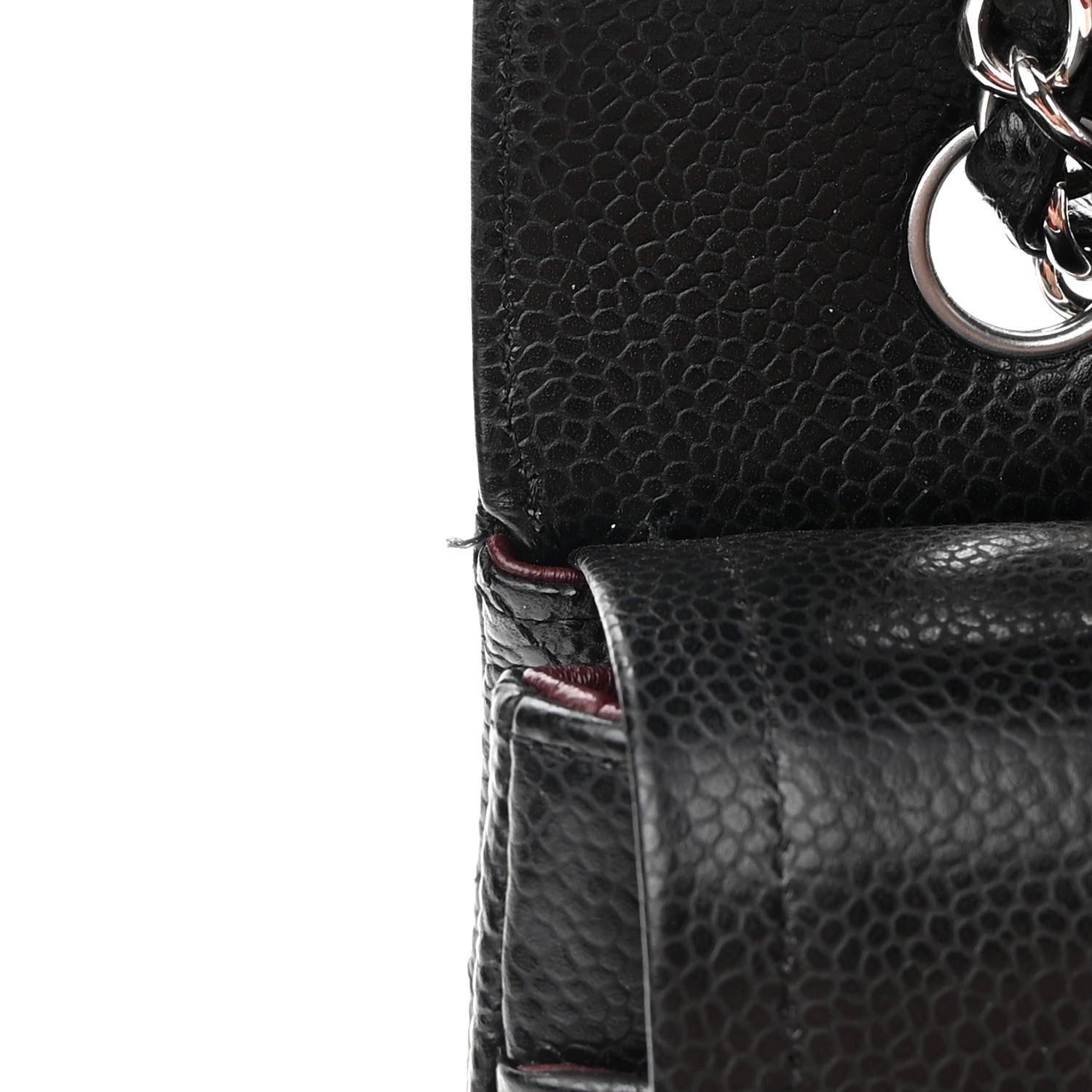 Chanel Caviar Quilted Medium Double Flap Black 10 of 10