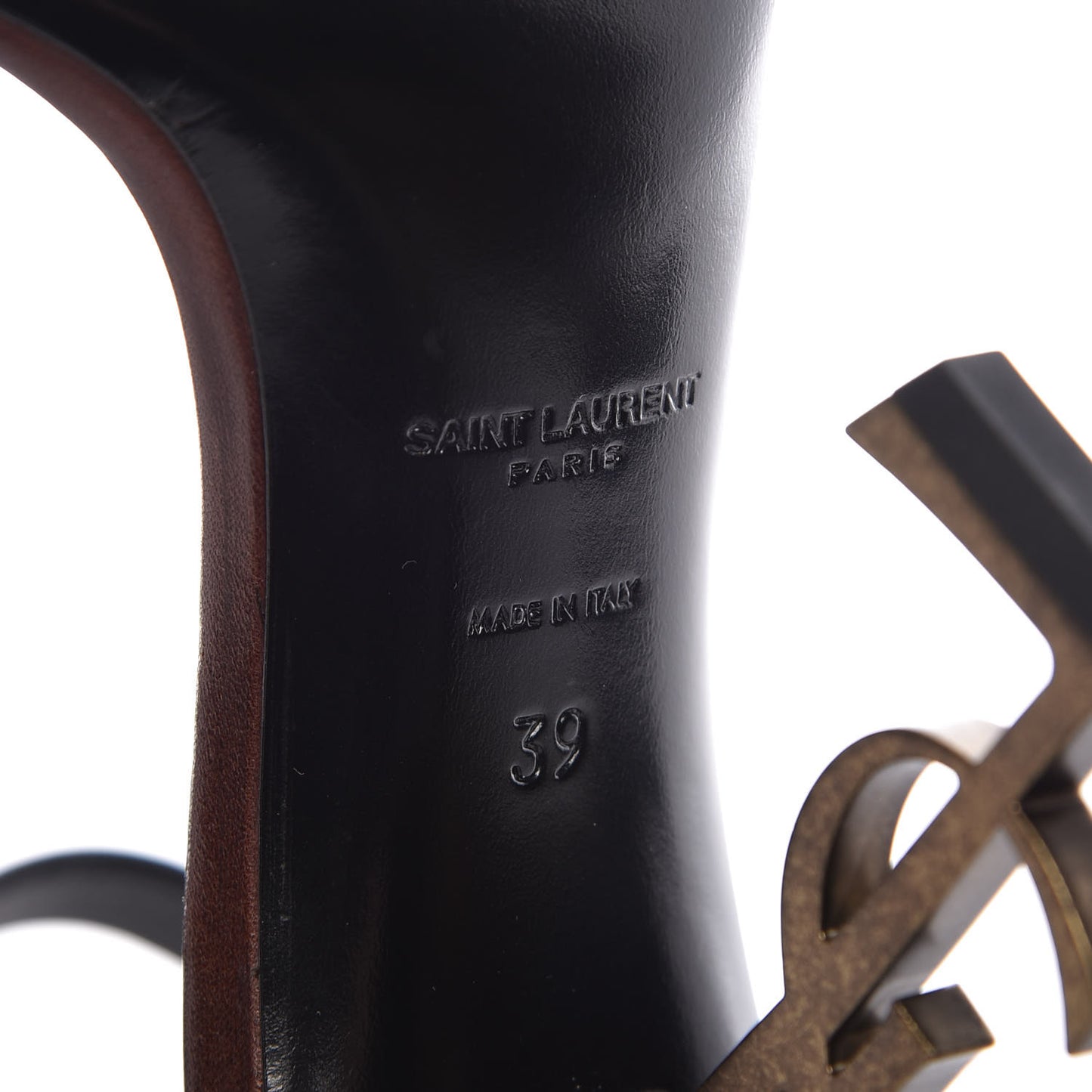 Calfskin Opyum Sandals 39 Brown