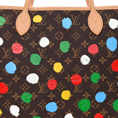 Louis Vuitton LV X YK Monogram Painted Dots Neverfull MM 10 of 12