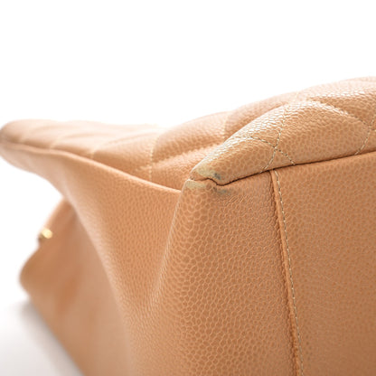 Chanel Caviar Quilted Grand Shopping Tote GST Beige 8 of 13