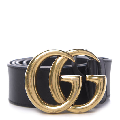 Gucci Calfskin Double G 40mm Belt 85 34 Black 1 of 10